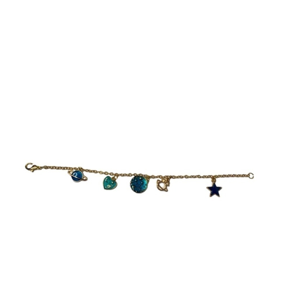 Galaxy gold charm bracelet - Picture 2 of 2